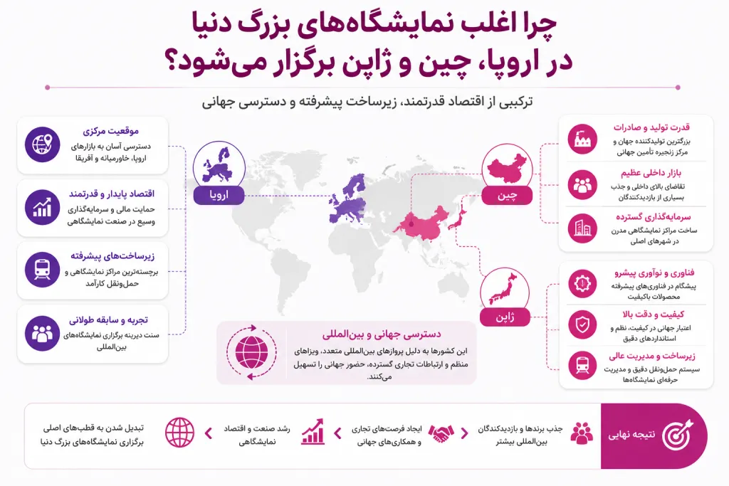 بهترین زمان رزرو تور برای شرکت در نمایشگاه های چین، اروپا و ژاپن