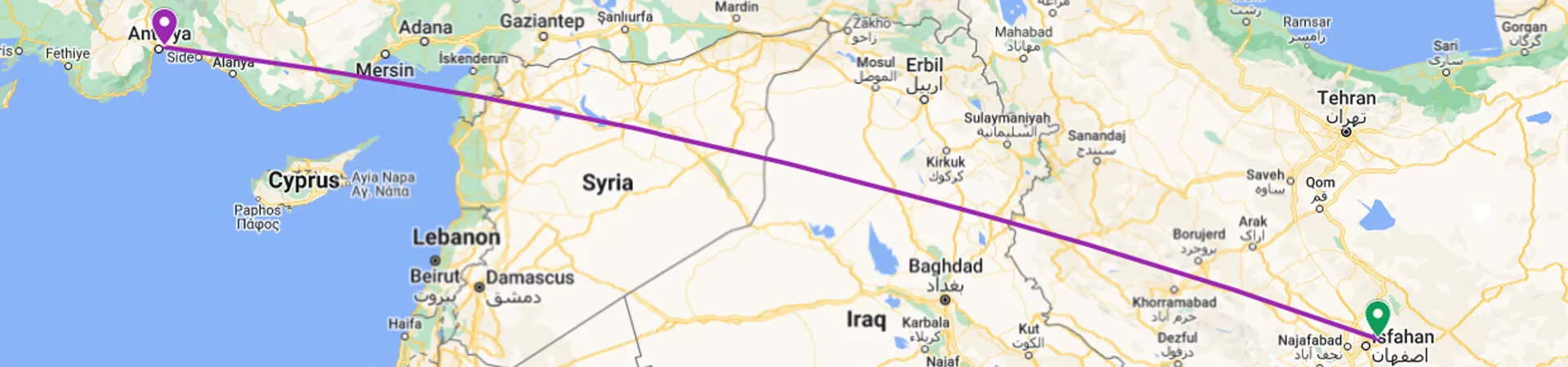 تور آنتالیا از اصفهان
